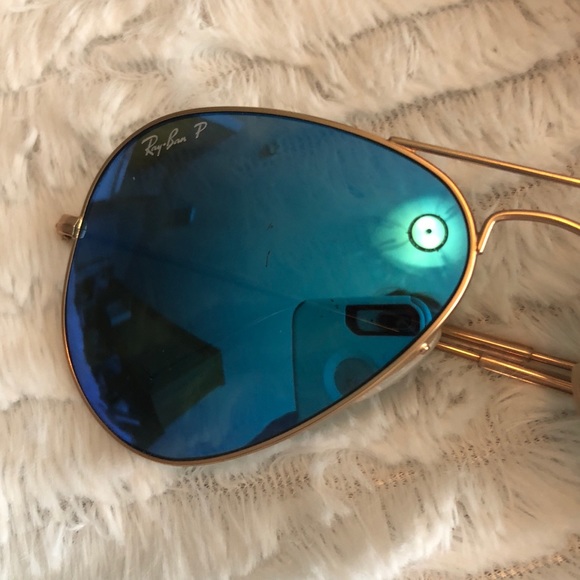 Blue Mirrored Polarized Ray-Bans main image 7